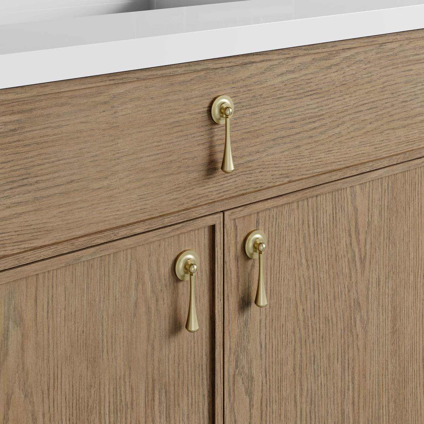 James Martin Kinnsden 36" Single Bathroom Vanity, Weathered Oak, view 18