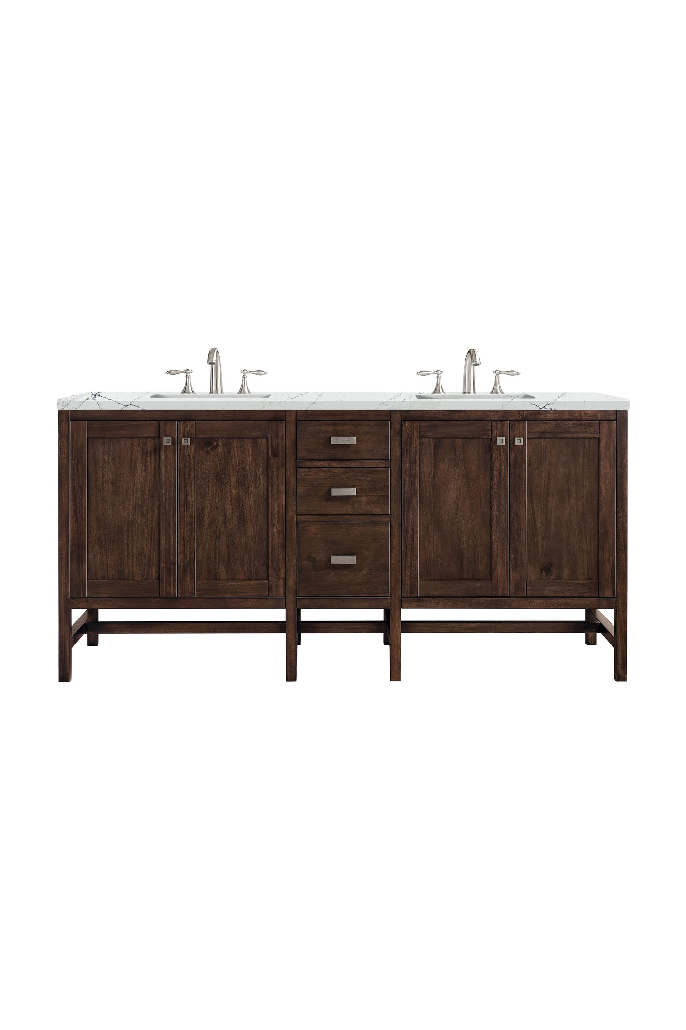 James Martin Addison 72" Double Bathroom Vanity, Mid-Century Acacia, view 28