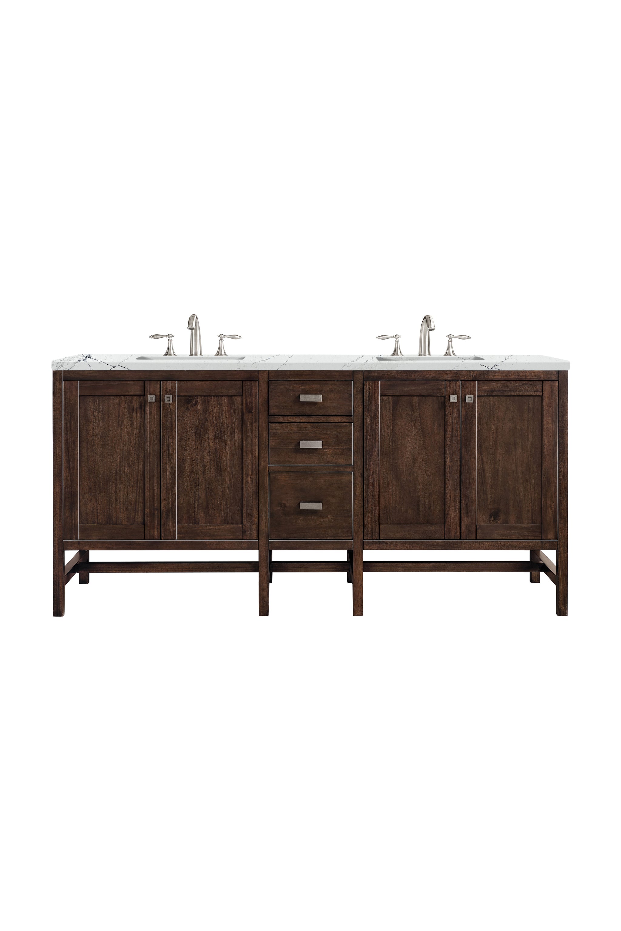 James Martin Addison 72" Double Bathroom Vanity, Mid-Century Acacia, view 28