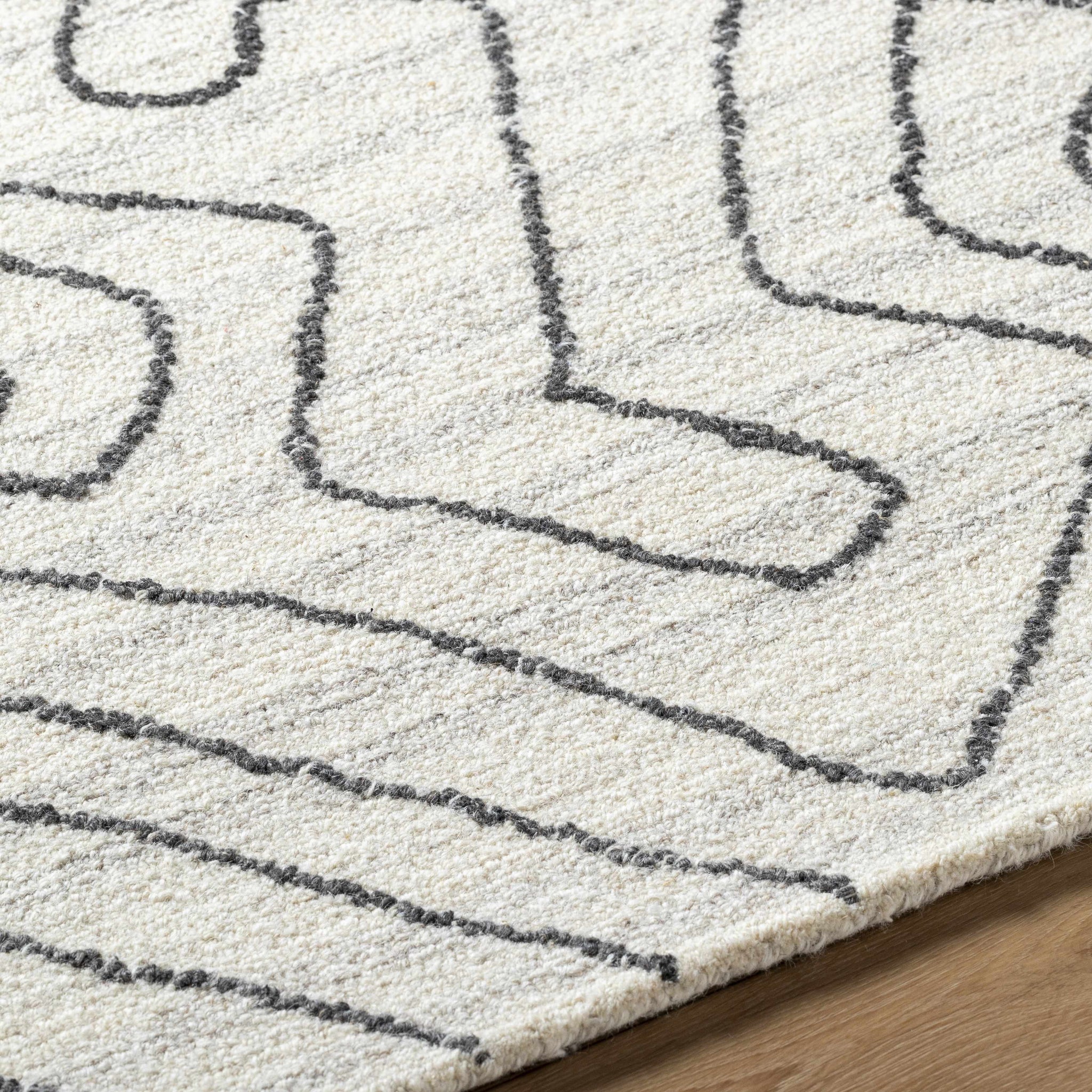 Raffi Ivory Area Rug - Clearance by Boutique Rugs