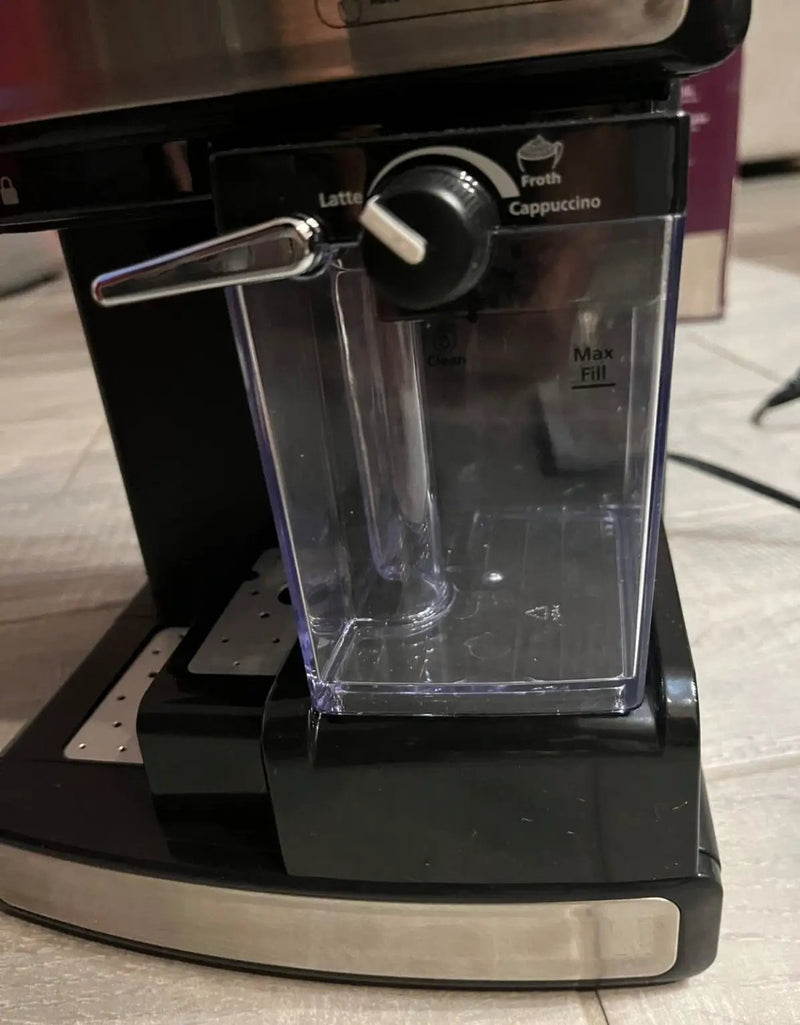 Used Mr. Coffee Espresso and Cappuccino Machine, Stainless Steel, Programmable Coffee Maker with Automatic Milk Frother, 15-Bar Pump, Ideal for Home B by Selzalot