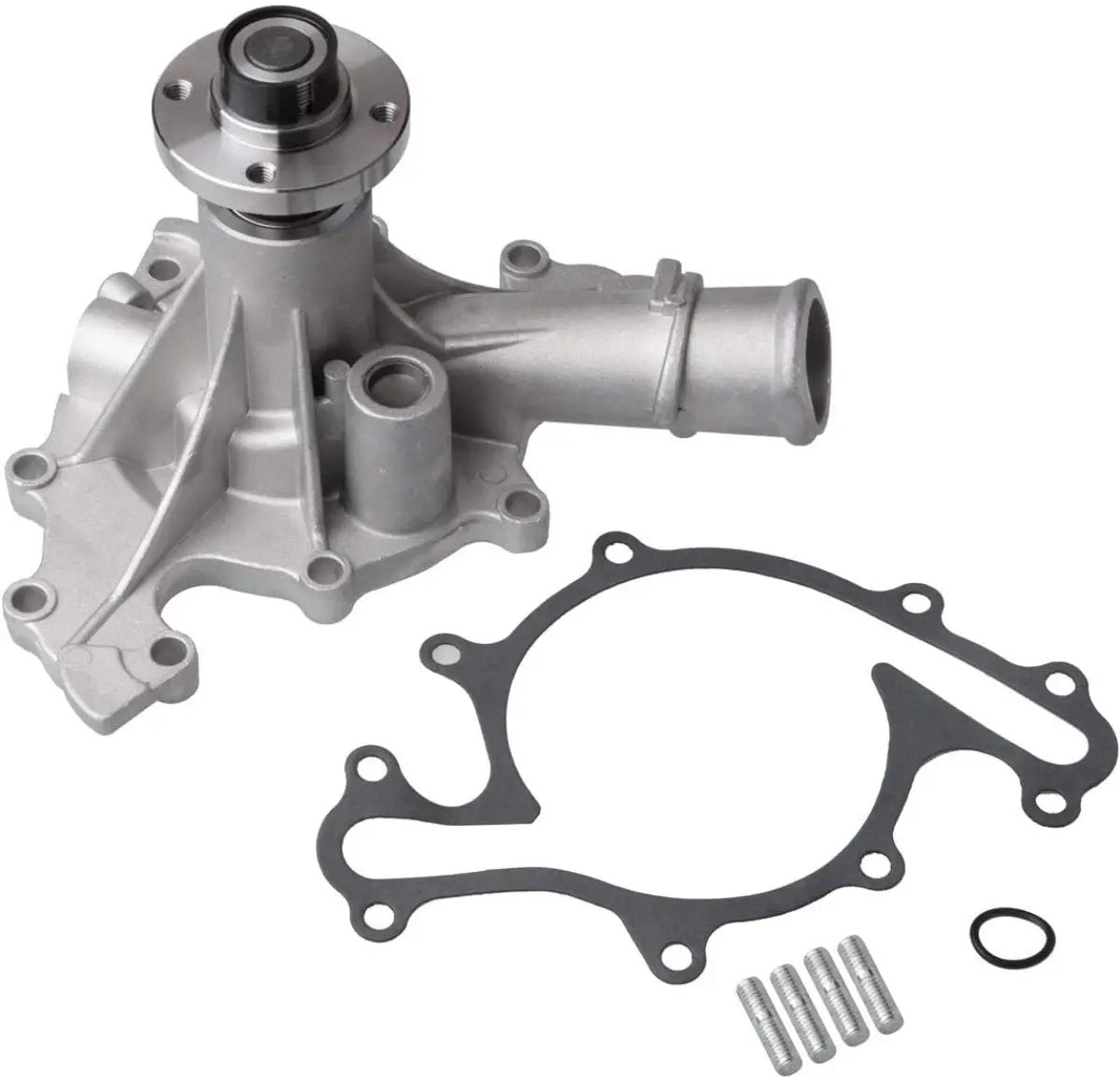 OPEN BOX SEALED AUQDD AW4105 (Fit 4.2L V6 Only) Professional Water Pump Kit With Gasket Fit For Fo-rd 2003 E-150 E-250/97-02 E-250 E-150 Econoline Club Wagon /97-08 F-150/99-01 Econoline # 3L3Z8501DB by Selzalot