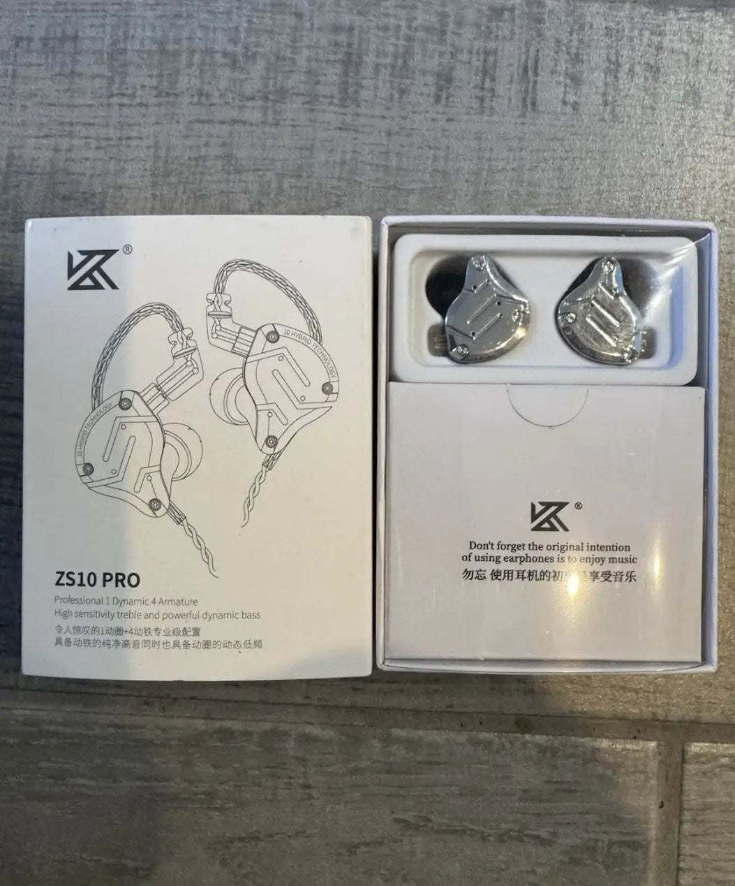 New KZ ZS10 Pro in Ear Monitor Earbuds Headphone, KZ Earbuds with 4BA by Selzalot