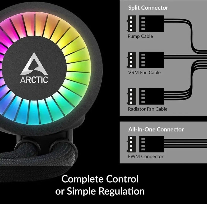 Open Box Arctic Liquid Freezer III 240 A-RGB Multi-Compatible - Black ACFRE00142A by Selzalot