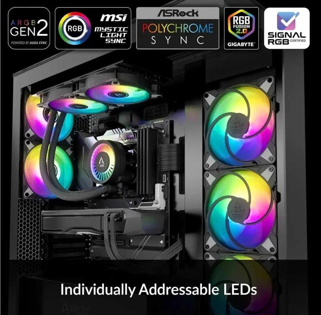 Open Box Arctic Liquid Freezer III 240 A-RGB Multi-Compatible - Black ACFRE00142A by Selzalot