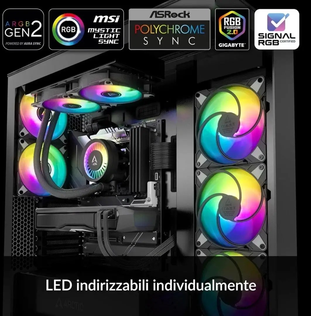 Open Box Arctic Liquid Freezer III 240 A-RGB Multi-Compatible - Black ACFRE00142A by Selzalot