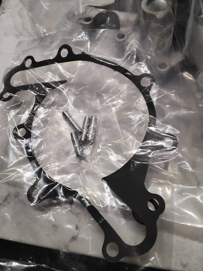 OPEN BOX SEALED AUQDD AW4105 (Fit 4.2L V6 Only) Professional Water Pump Kit With Gasket Fit For Fo-rd 2003 E-150 E-250/97-02 E-250 E-150 Econoline Club Wagon /97-08 F-150/99-01 Econoline # 3L3Z8501DB by Selzalot