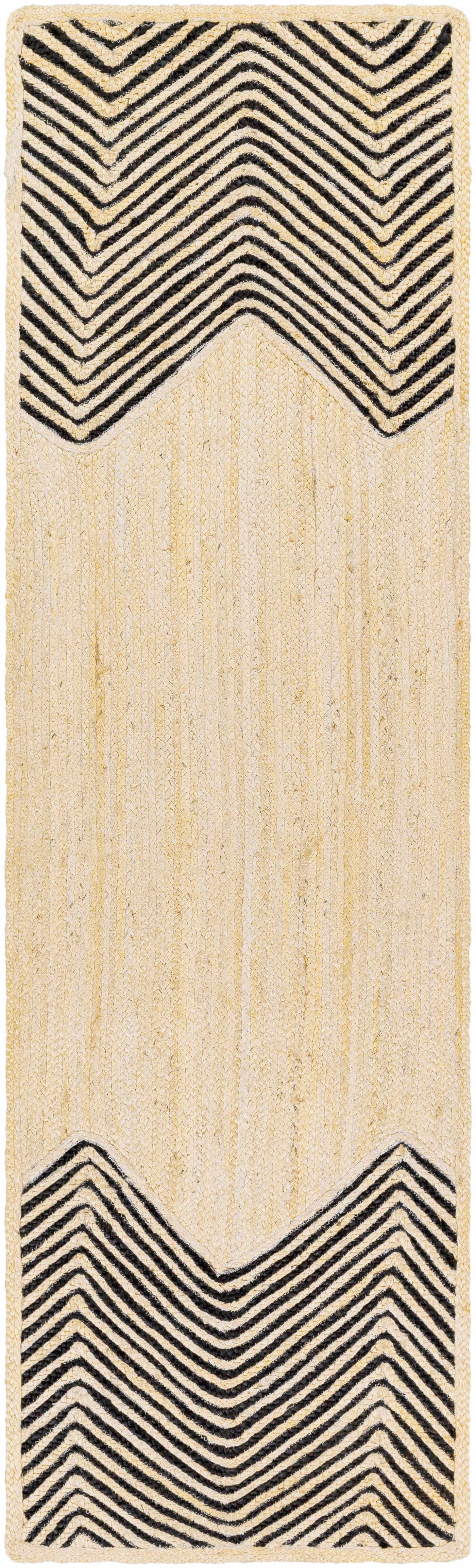 Light Beige Ringtead Jute Braided Carpet - Clearance by Boutique Rugs