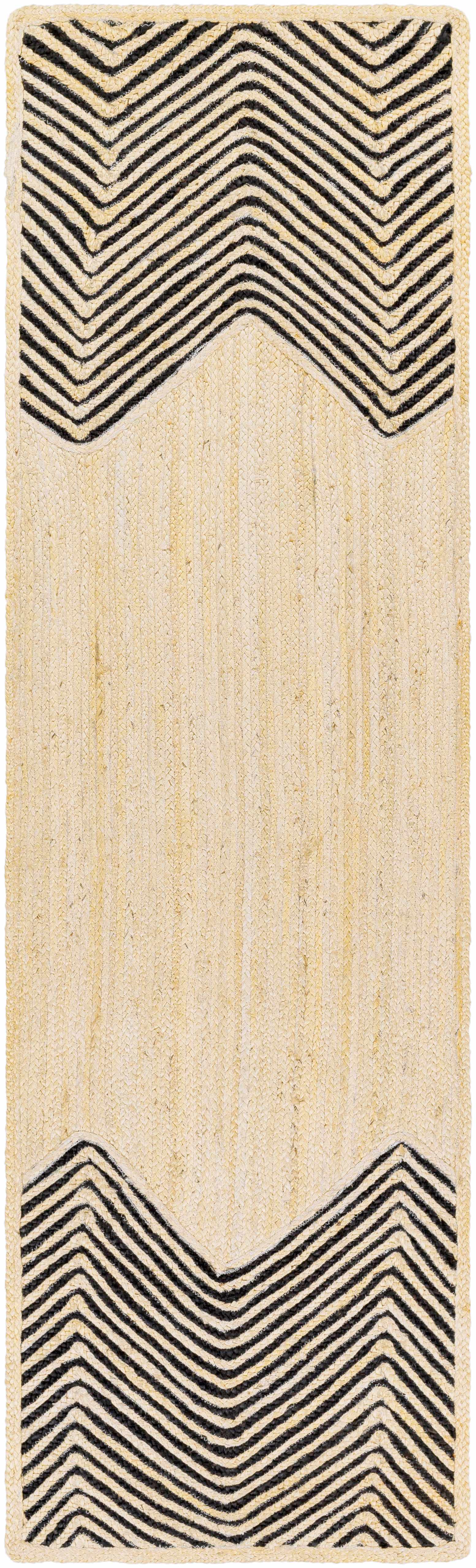 Light Beige Ringtead Jute Braided Carpet - Clearance by Boutique Rugs