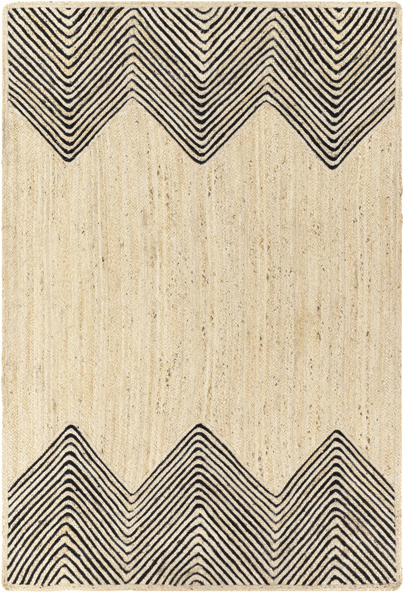 Light Beige Ringtead Jute Braided Carpet - Clearance by Boutique Rugs