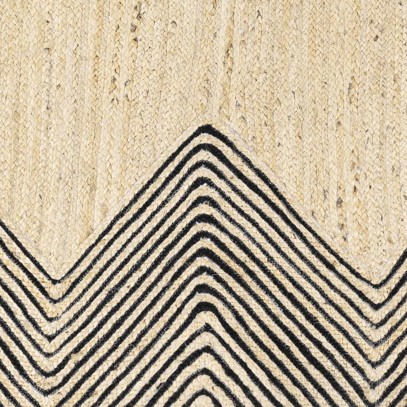 Light Beige Ringtead Jute Braided Carpet - Clearance by Boutique Rugs