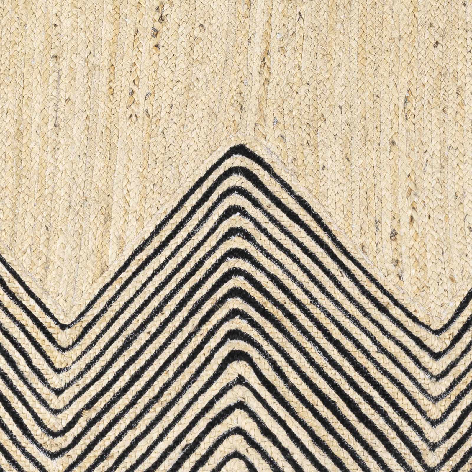 Light Beige Ringtead Jute Braided Carpet - Clearance by Boutique Rugs