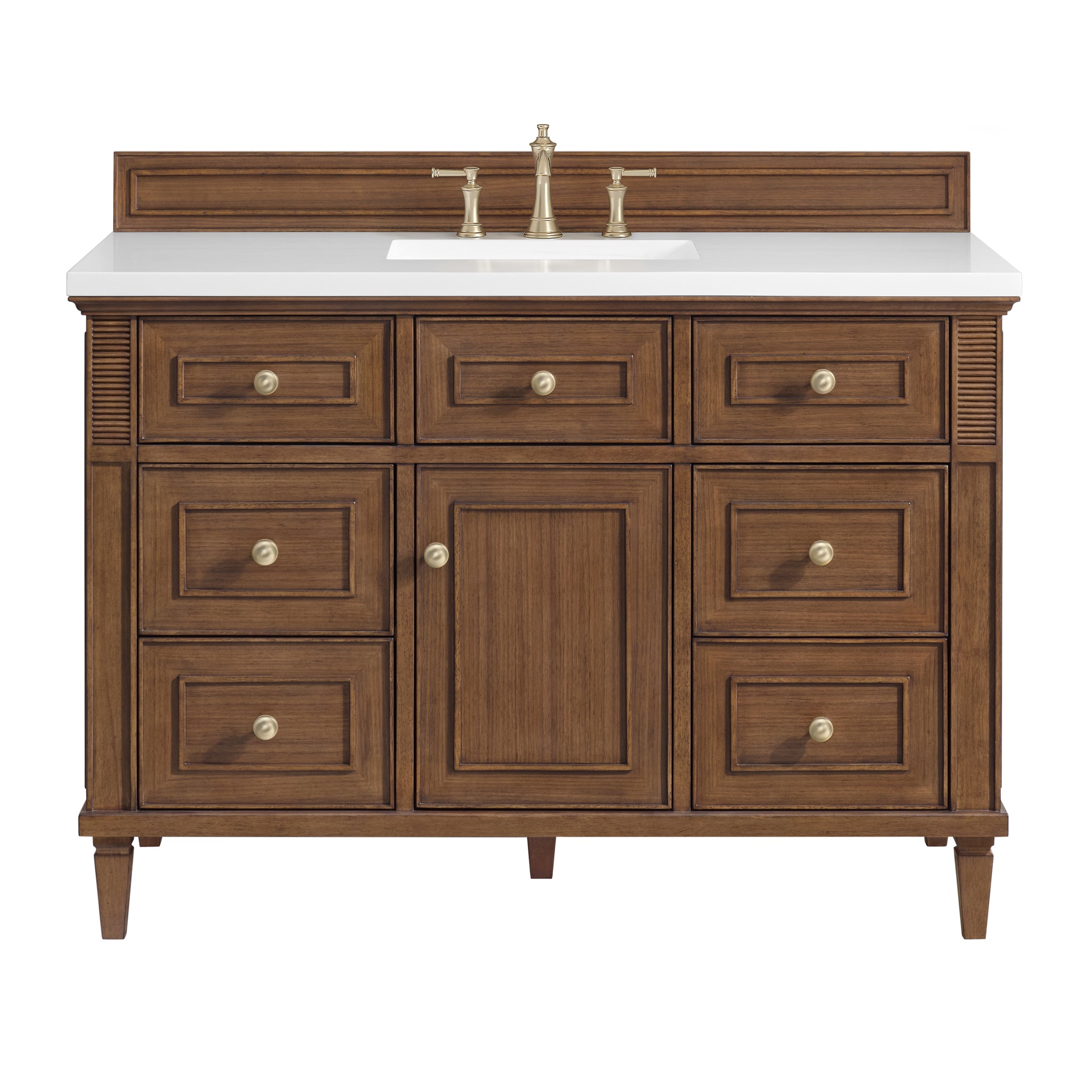 James Martin Lorelai 48" Single Bathroom Vanity, Mid-Century Walnut, view 40
