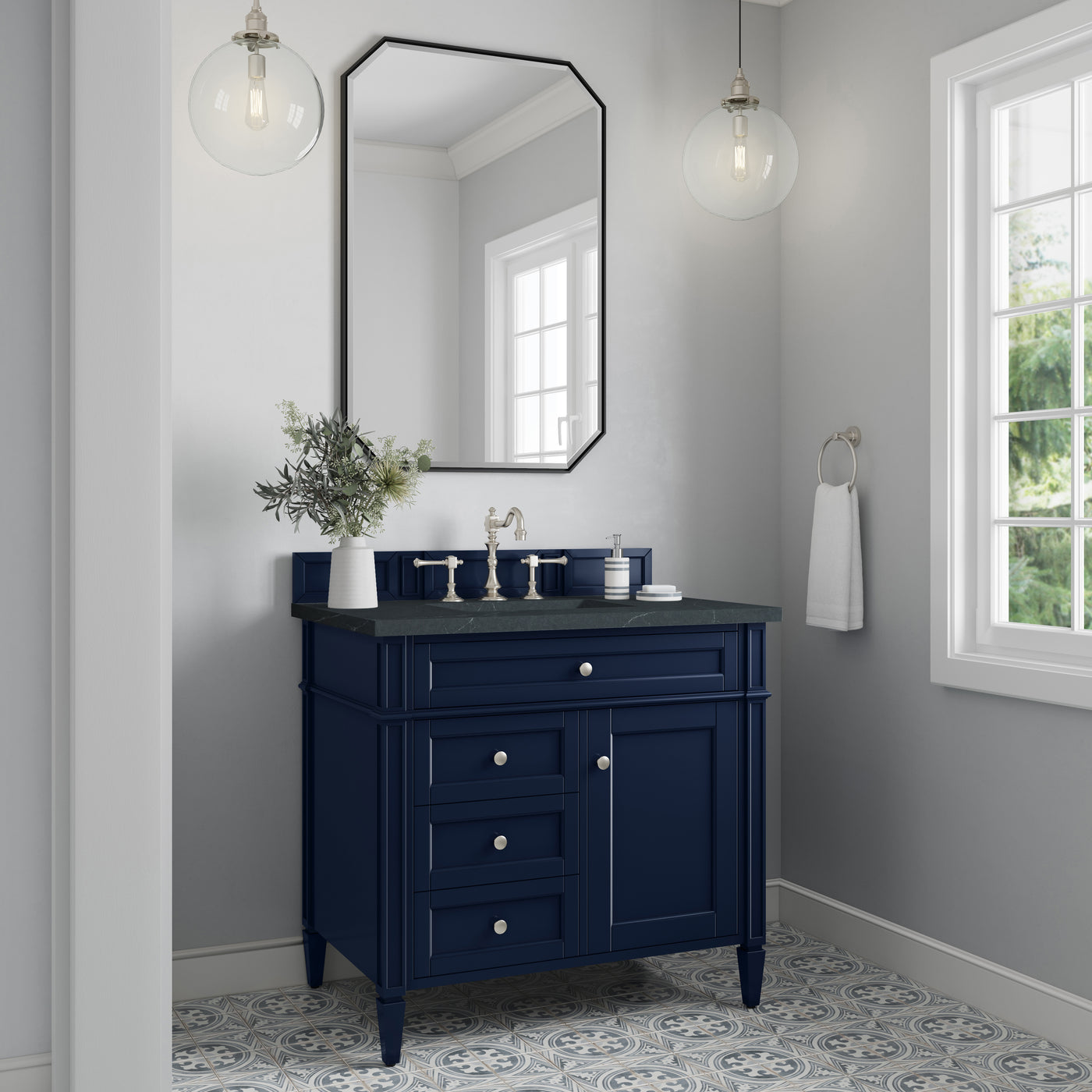 James Martin Brittany 36" Single Bathroom Vanity, Victory Blue, view 19