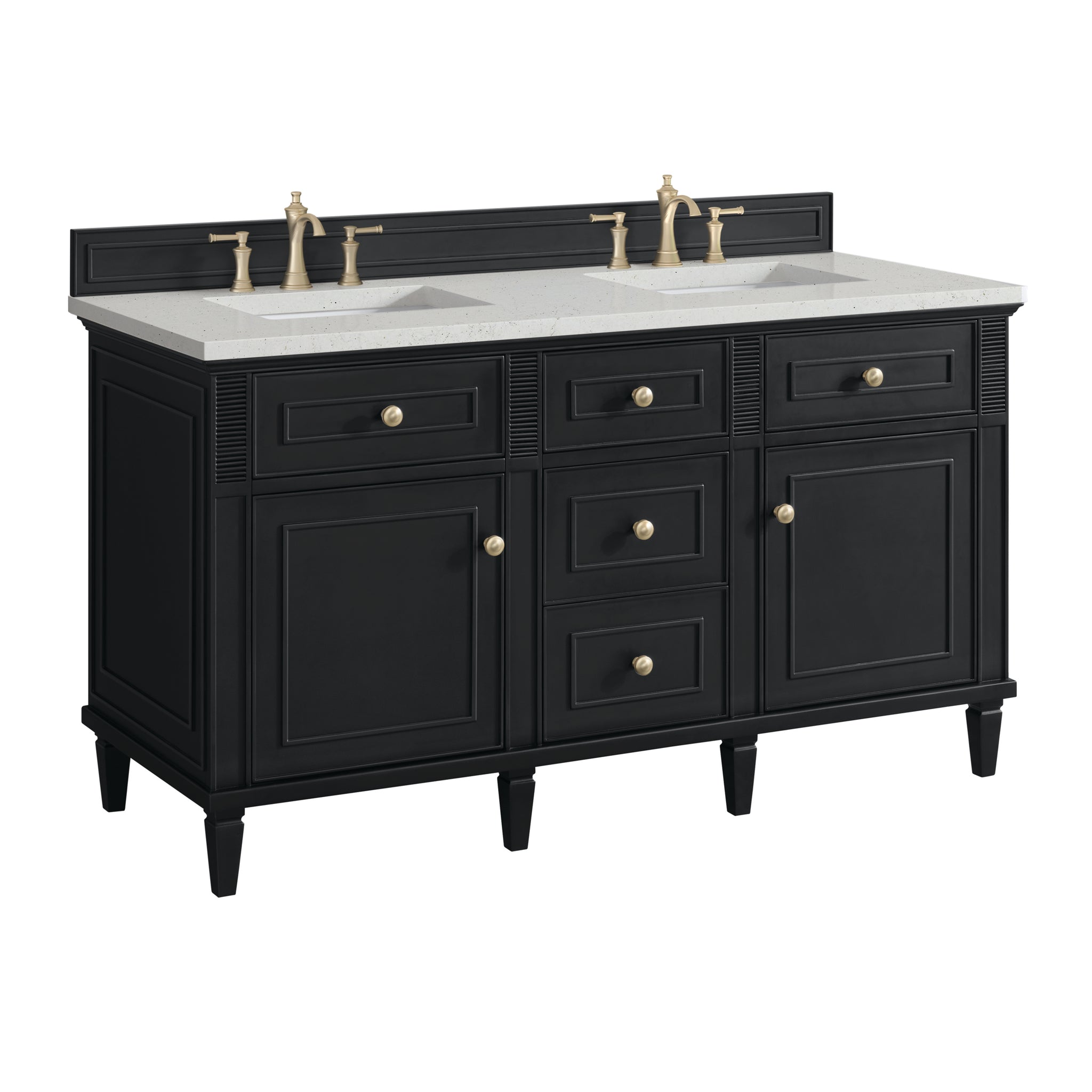 James Martin Lorelai 60" Double Bathroom Vanity, Black Onyx, view 36