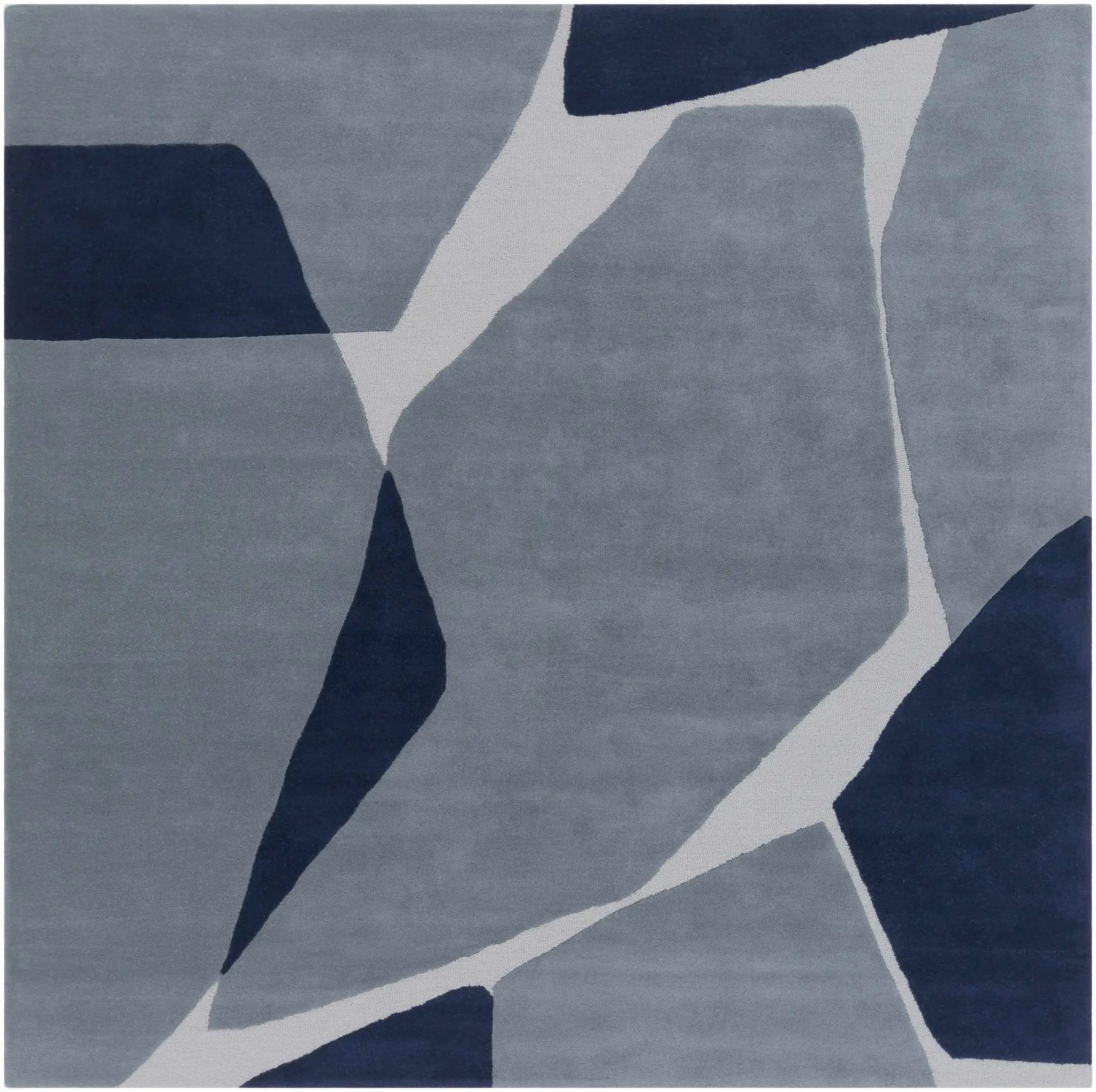 Robbins Modern Blue Wool Rug by Boutique Rugs
