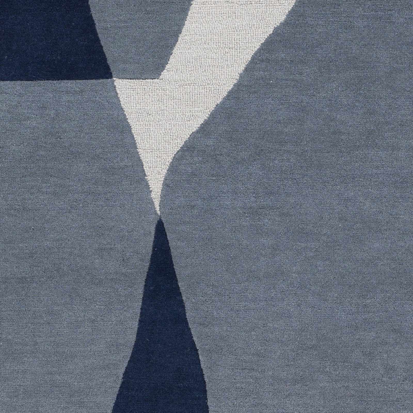 Robbins Modern Blue Wool Rug by Boutique Rugs