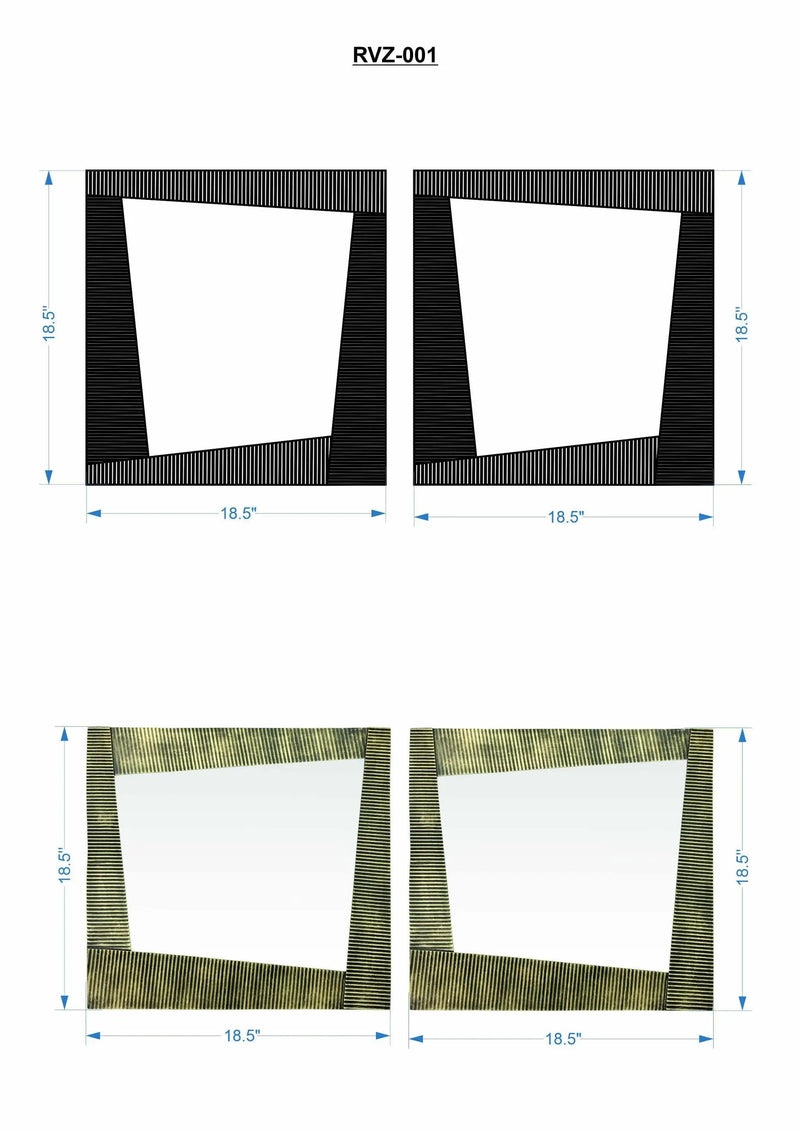Robonkon Mirror - Clearance by Boutique Rugs