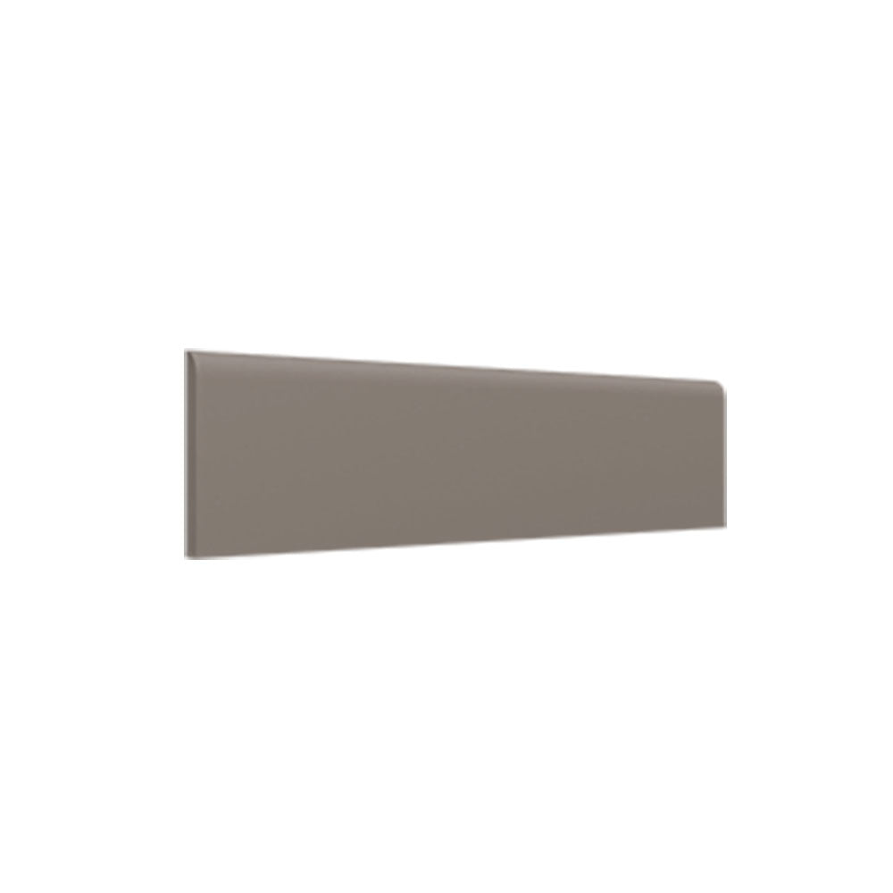 Roca Dark Gray Matte Bullnose Ceramic Moldings 3x12 Ceramic Matte 3x12 Moldings