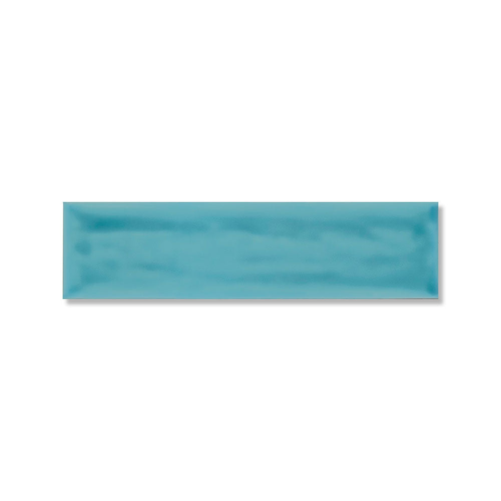 Roca Flow Atoll Blue Polished Ceramic Tiles 3x12 Ceramic Polished 3x12 Tiles