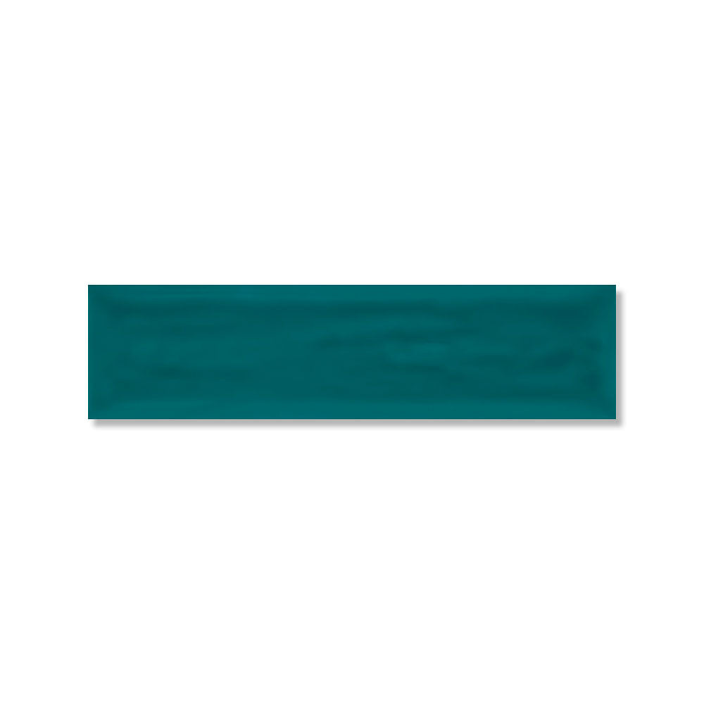 Roca Flow Peacock Green Polished Ceramic Tiles 3x12 Ceramic Polished 3x12 Tiles