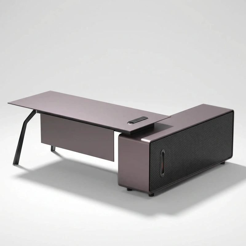 Zyner · Luxury L-Shaped Executive Desk by Arc Grove