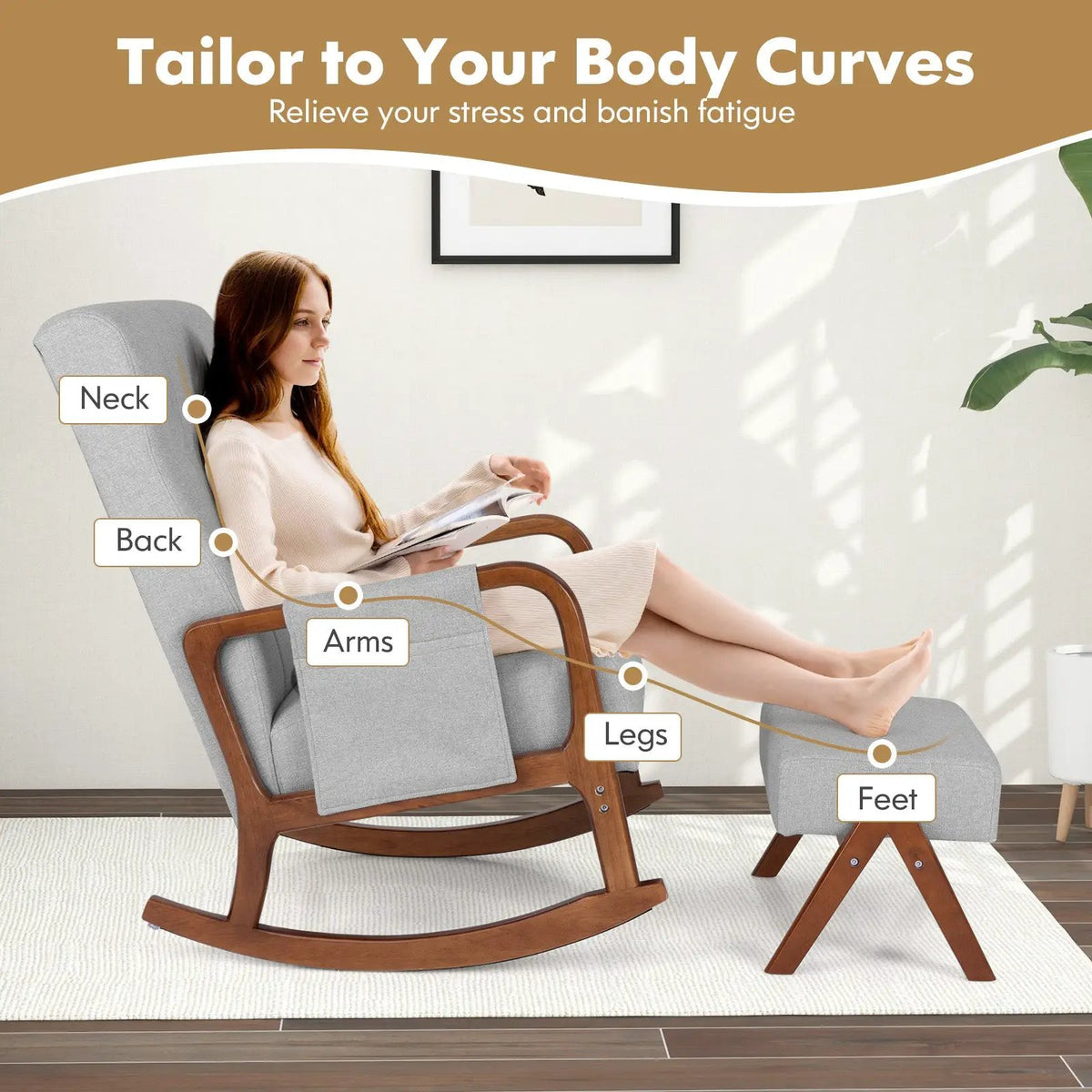 Rocking Chair with Ottoman, photo 7 of 9
