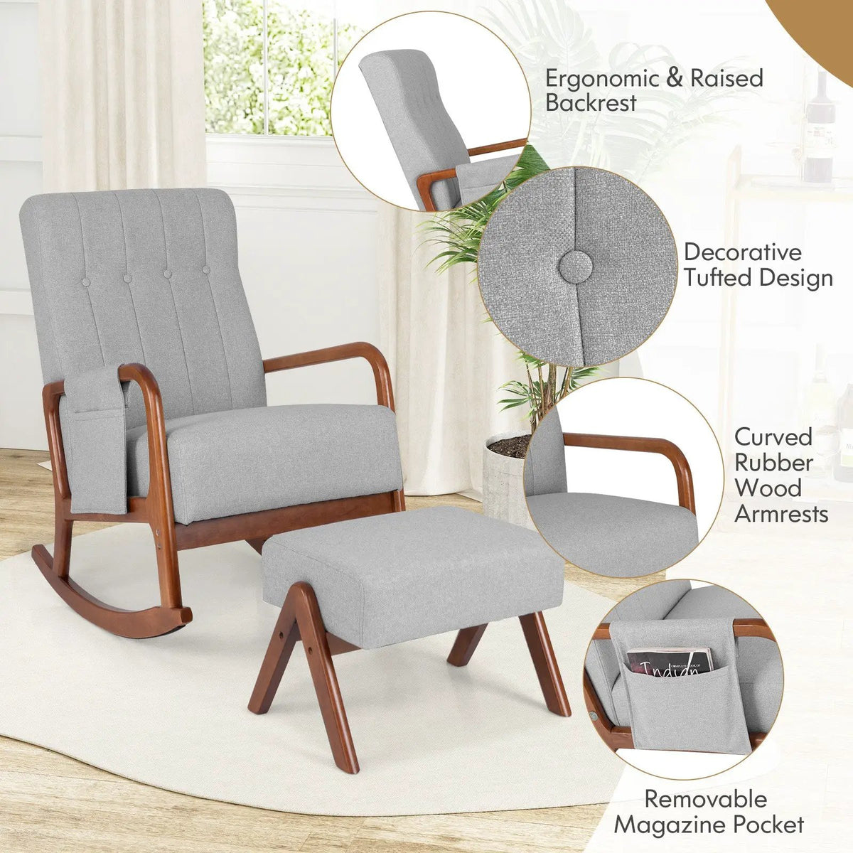 Rocking Chair with Ottoman, photo 5 of 9