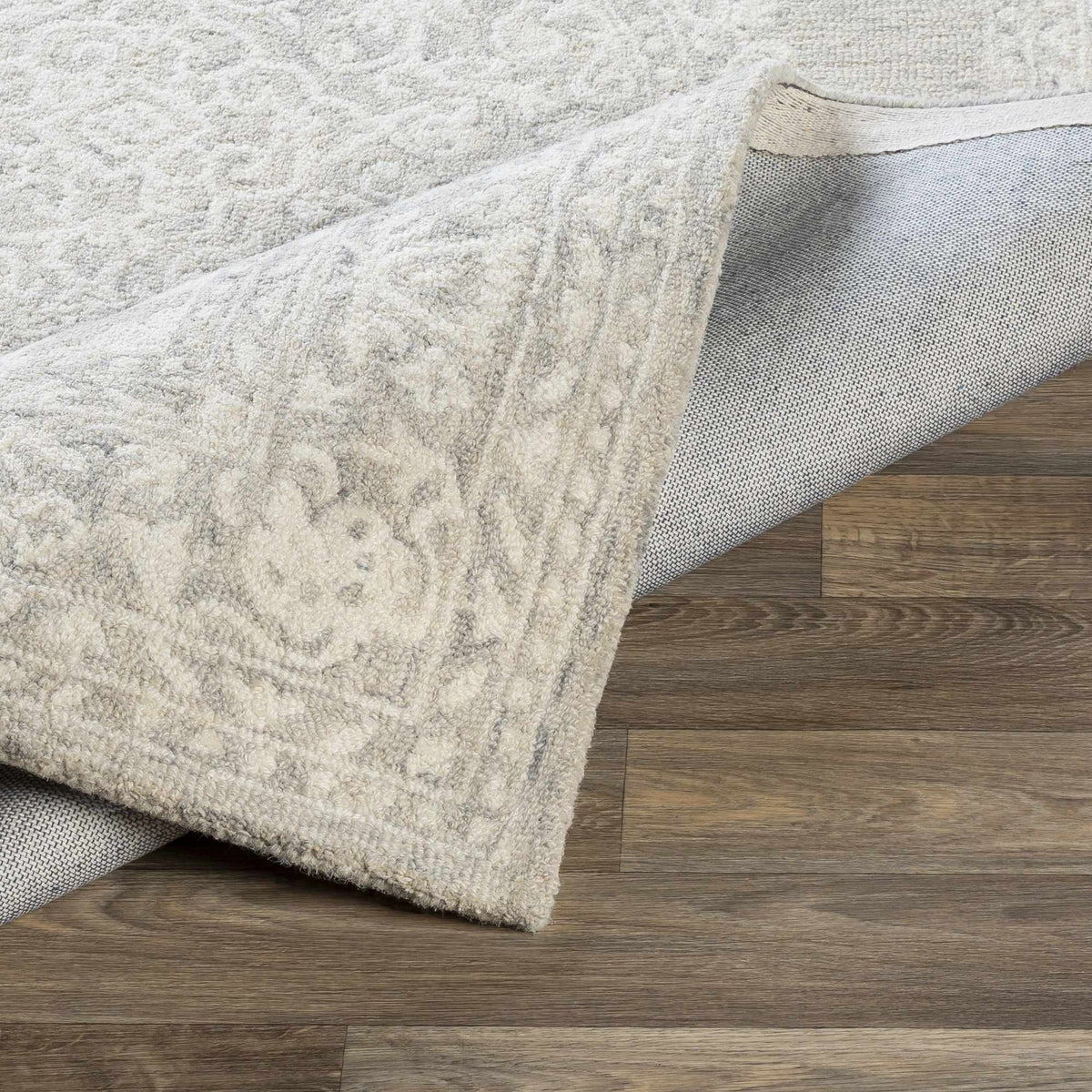 Roessleville Cream Wool Area Rug, photo 6 of 8