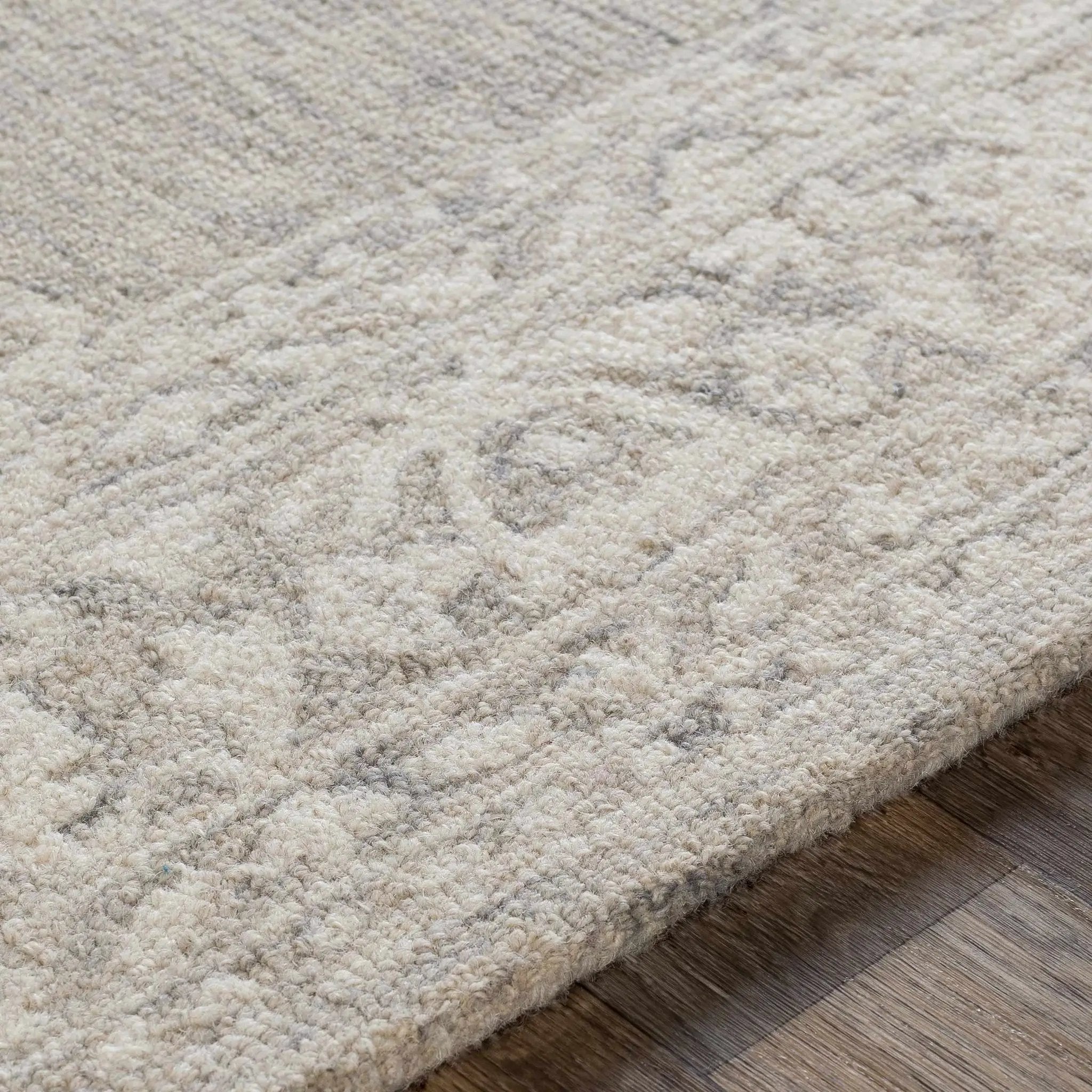 Roessleville Cream Wool Area Rug by Boutique Rugs