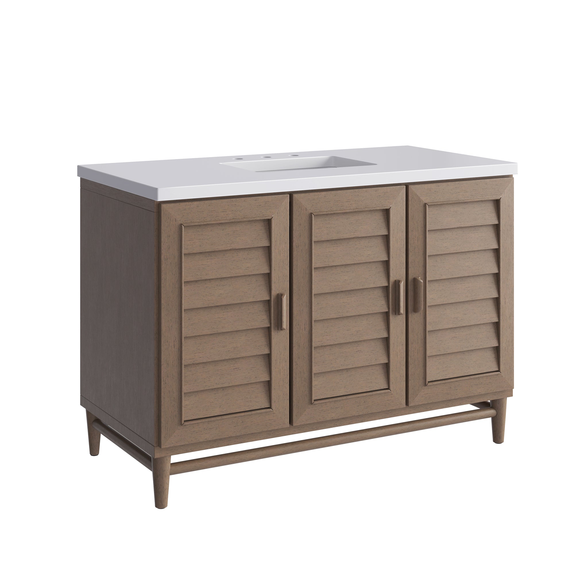 James Martin Portland 48" Single Bathroom Vanity, Whitewashed Walnut, view 32