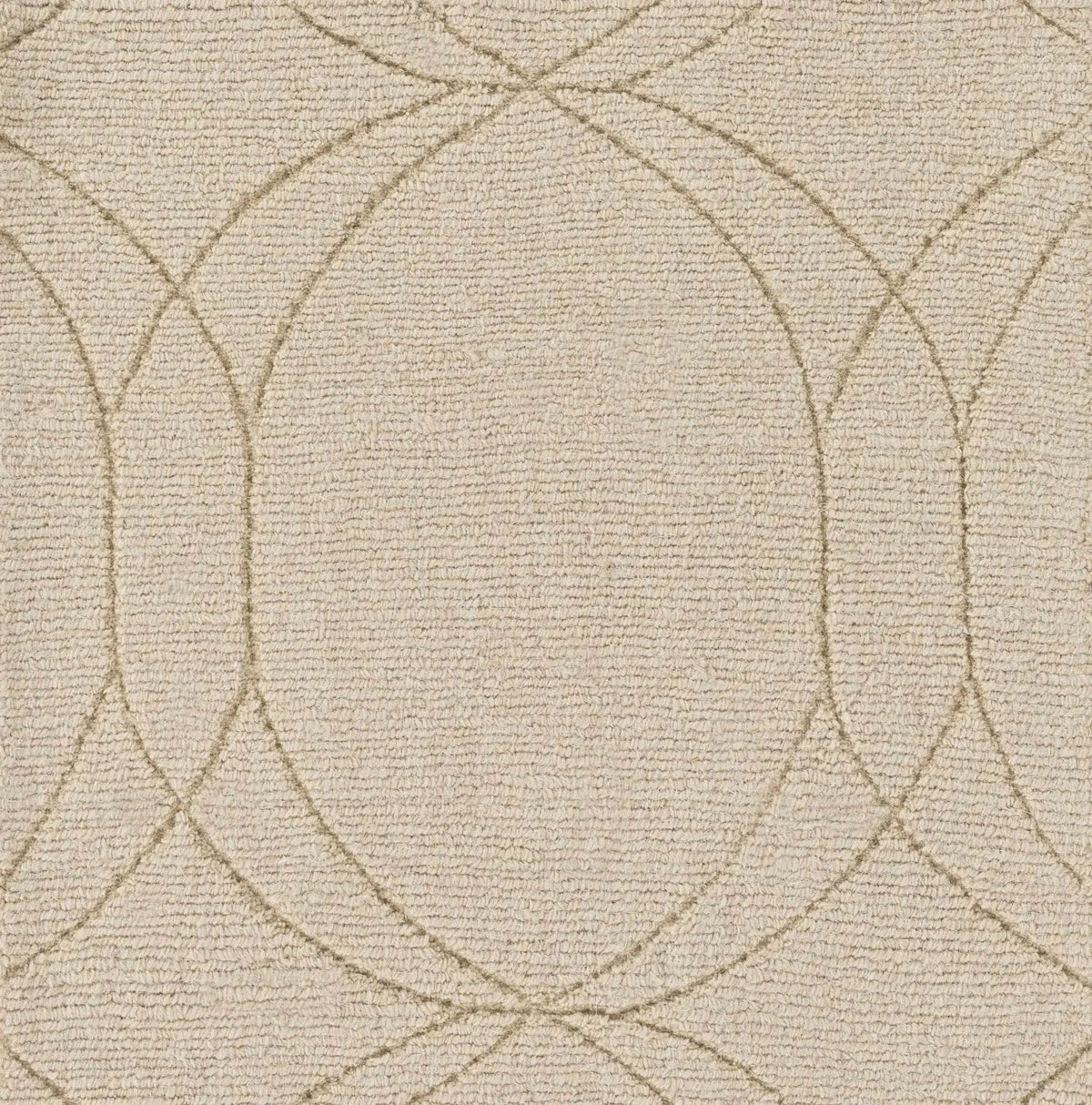 Rolfe Tan Circles Wool Rug - Clearance, photo 4 of 4
