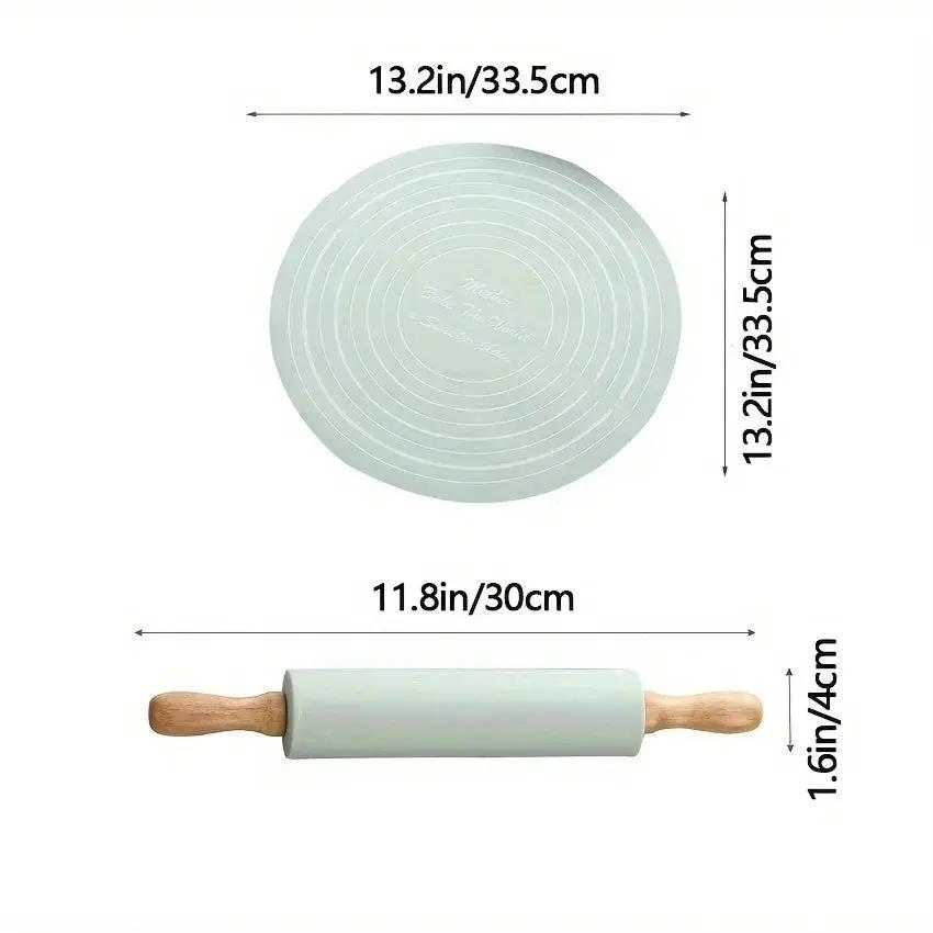 Rolling Pin - Silicone Round Set by House Of Avana