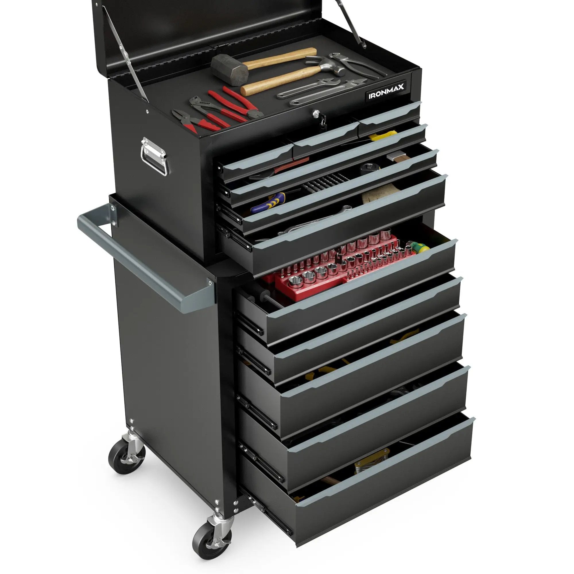 Rolling Steel Tool Chest with 11 Drawers & Locking System by DirectDeals