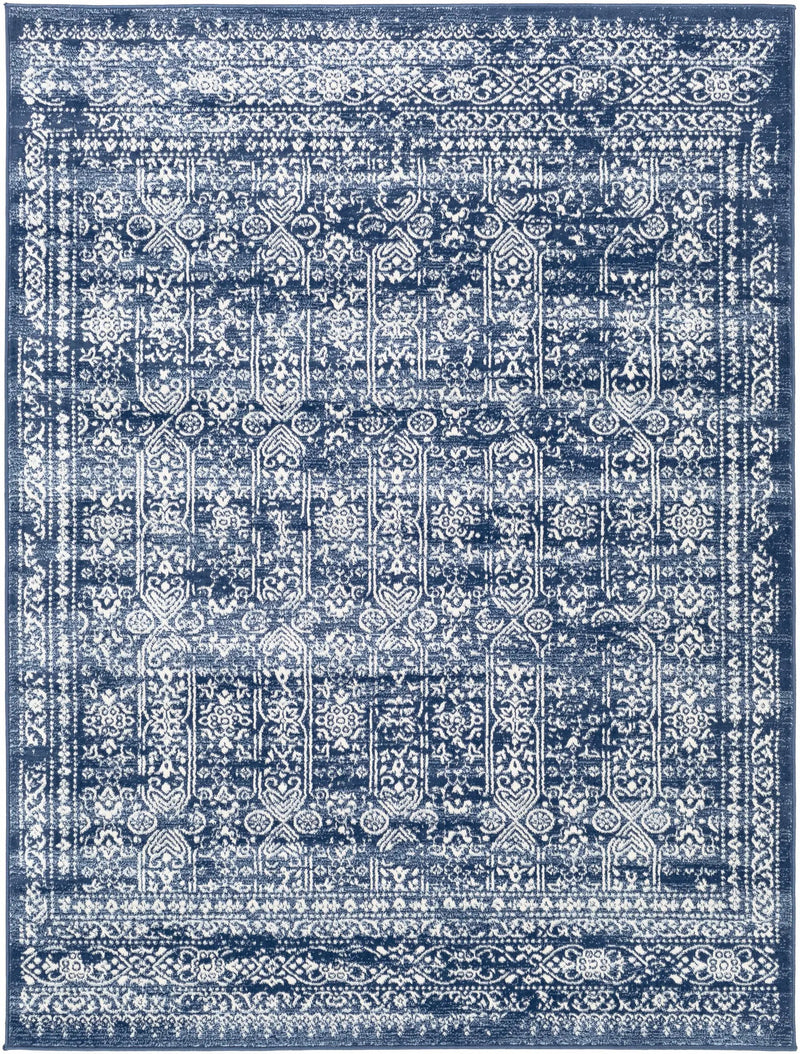 Michie Dark Blue Area Rug by Hauteloom