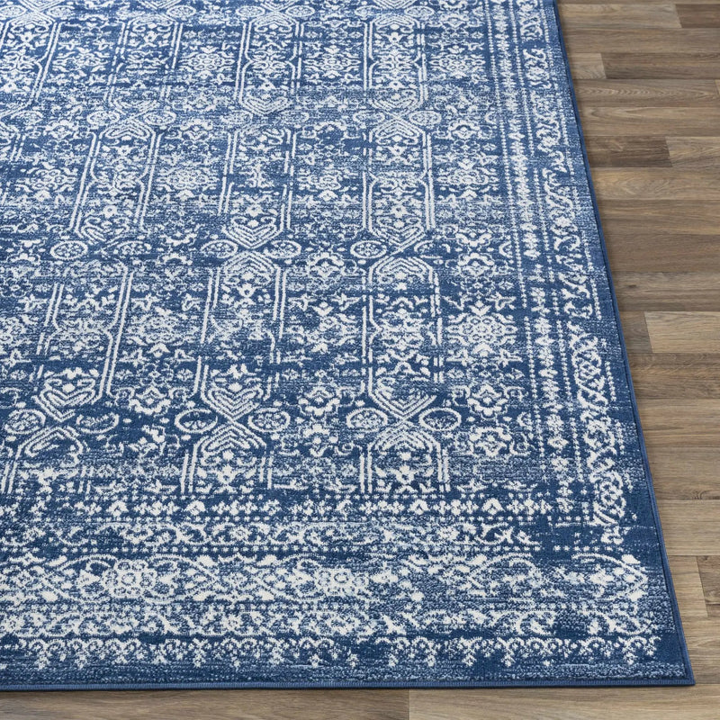 Michie Dark Blue Area Rug by Hauteloom