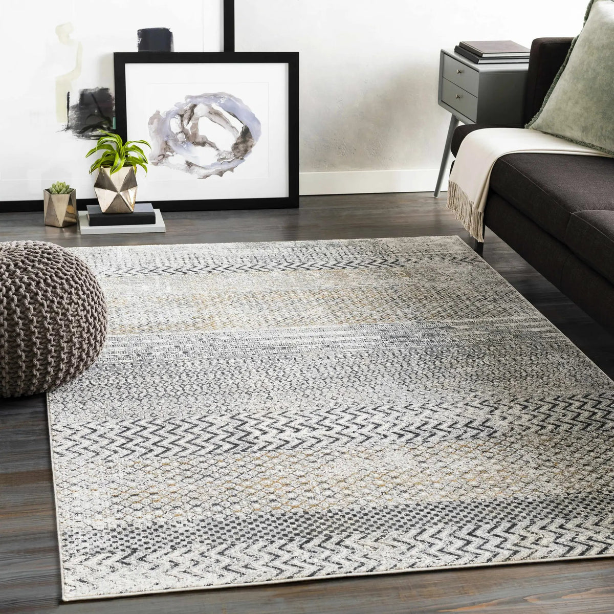 Rombauer Area Rug - Clearance, installed in a room