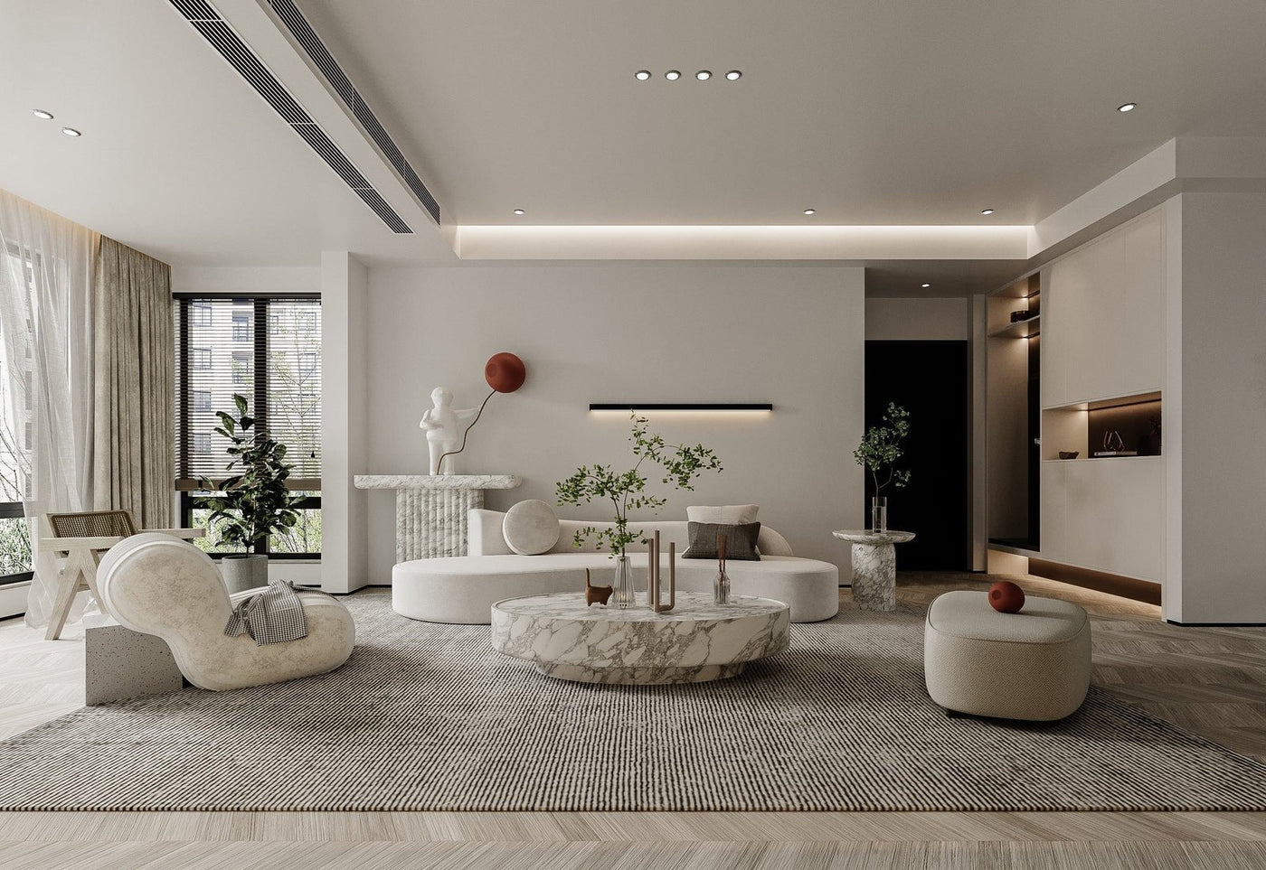 Romolo Oval Coffee Table by Zicana Boutique
