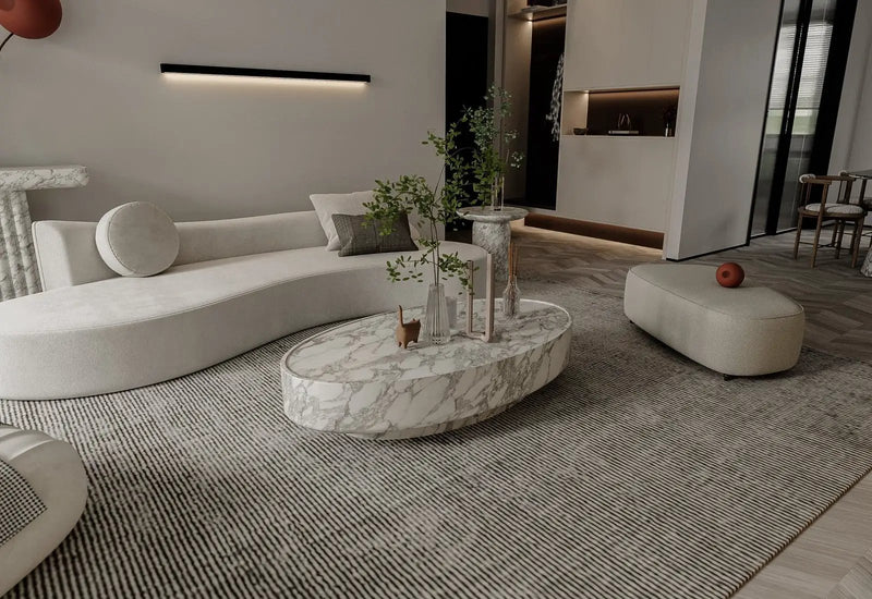 Romolo Oval Coffee Table by Zicana Boutique