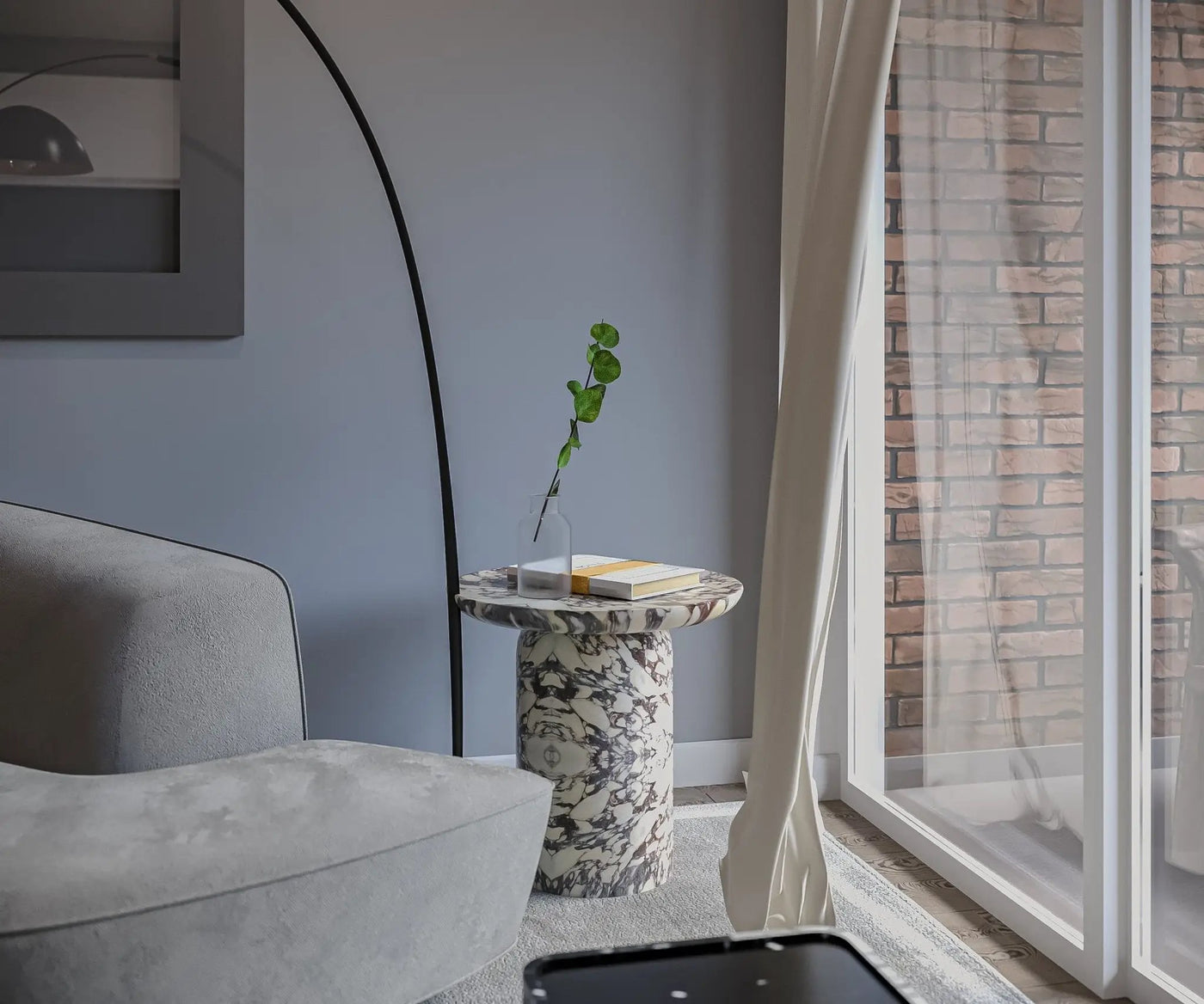 Romolo Side Table by Zicana Boutique