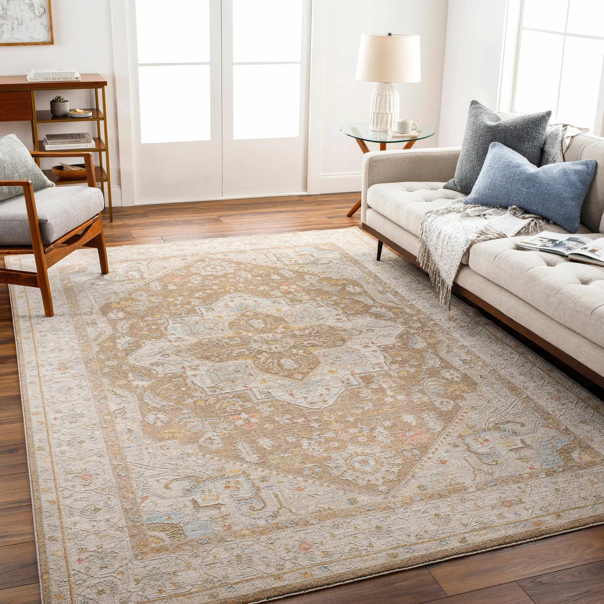 Roni Traditional Thick Luxe Turkish Rug - Clearance, installed in a room