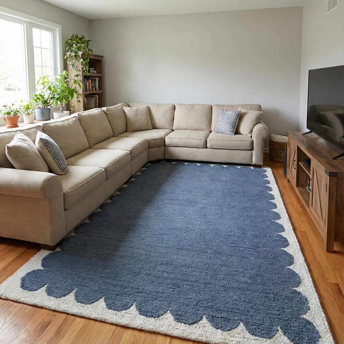 Lukamu Modern Art Deco Handmade Area Rug by Boutique Rugs