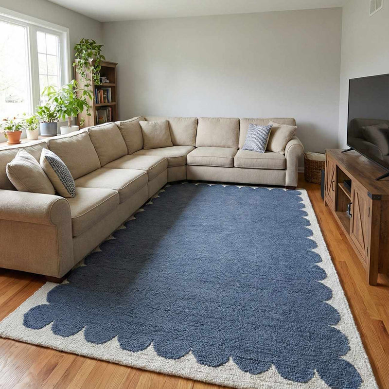 Lukamu Modern Art Deco Handmade Area Rug by Boutique Rugs