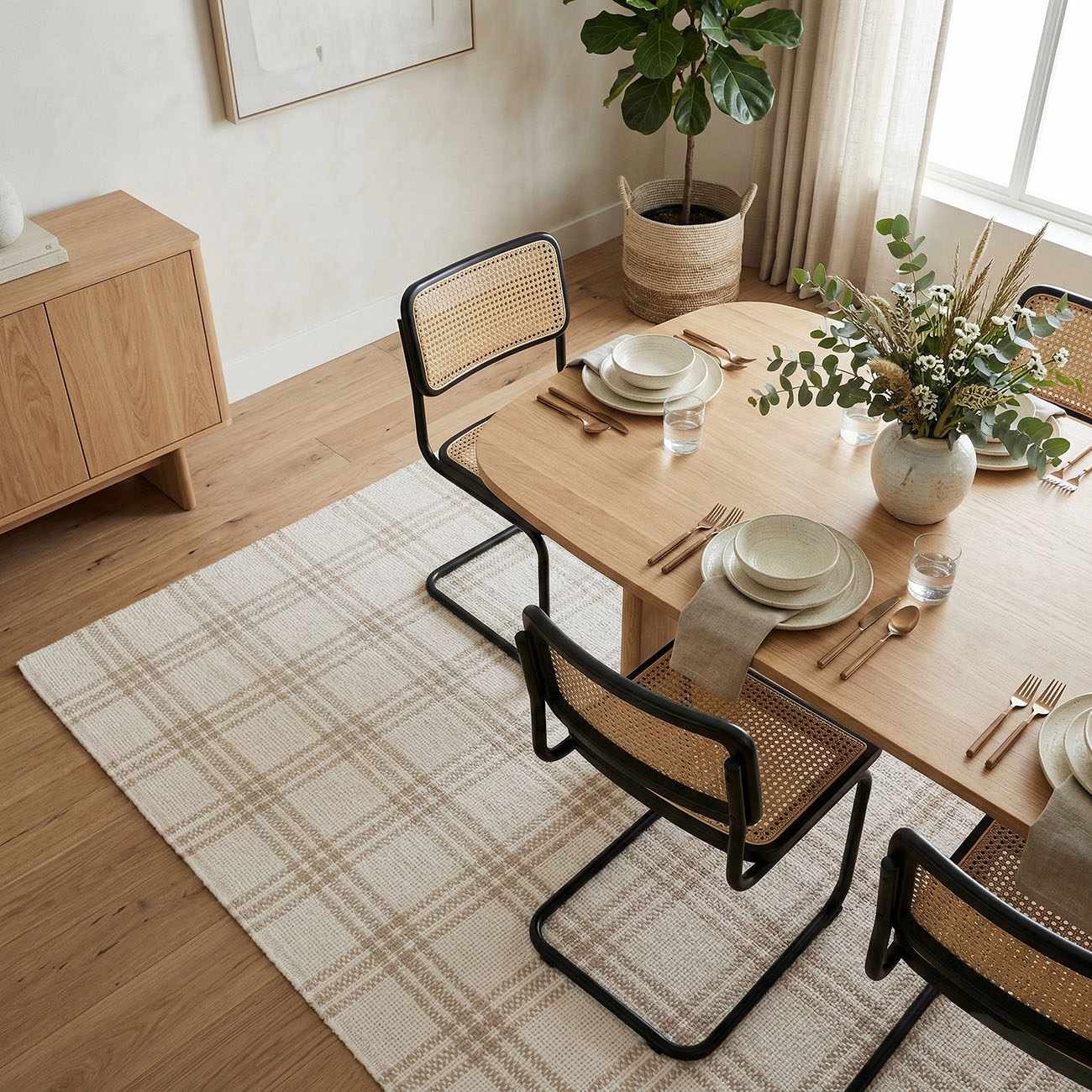 Dhyana Cream Area Rug by Boutique Rugs