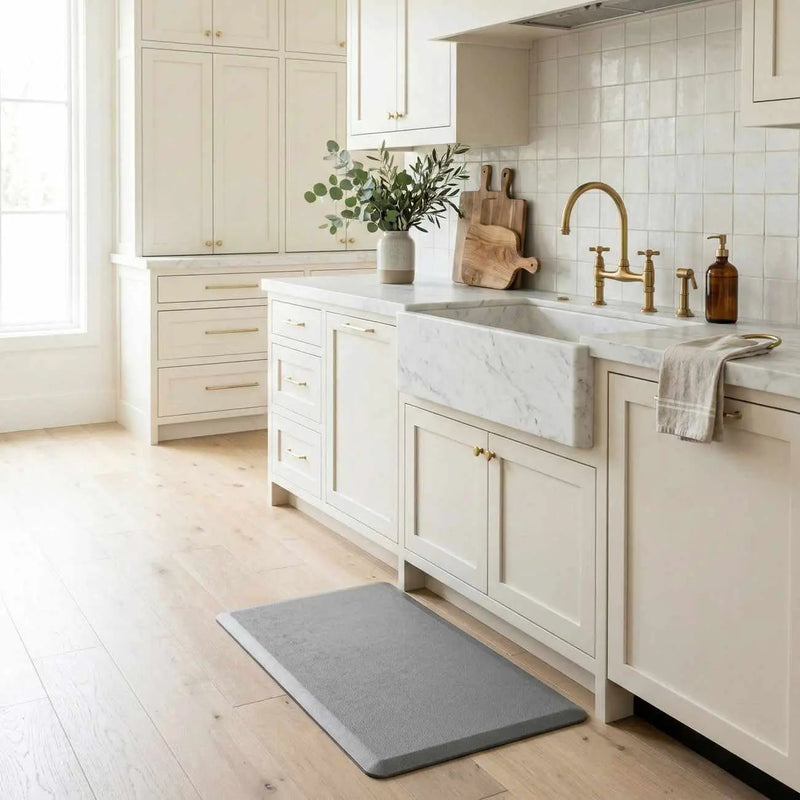 Kitchen Mat, Gray by Boutique Rugs