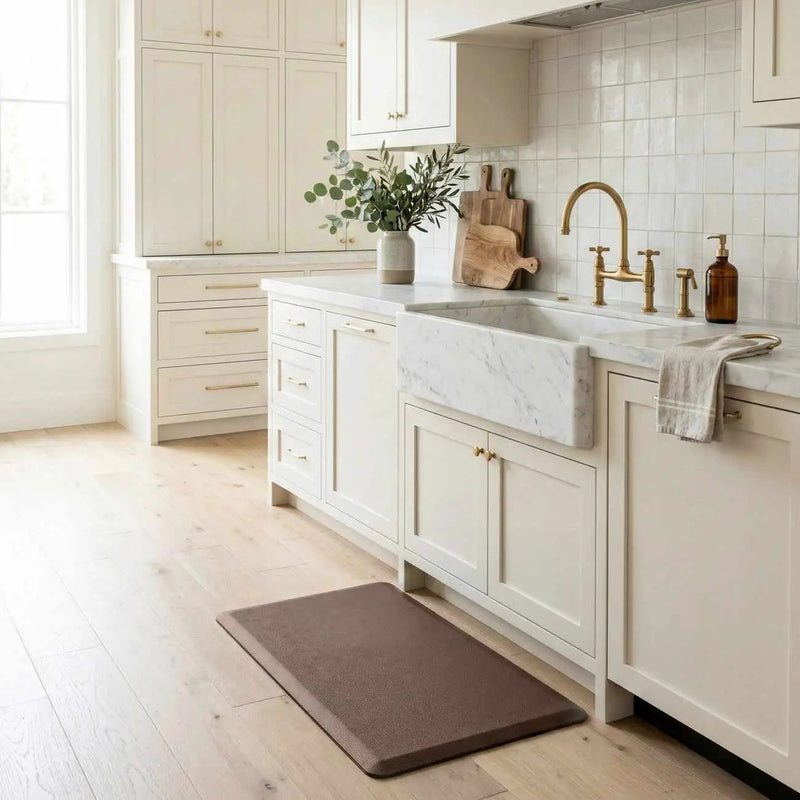 Anti-Fatigue Kitchen Mat, Black by Boutique Rugs