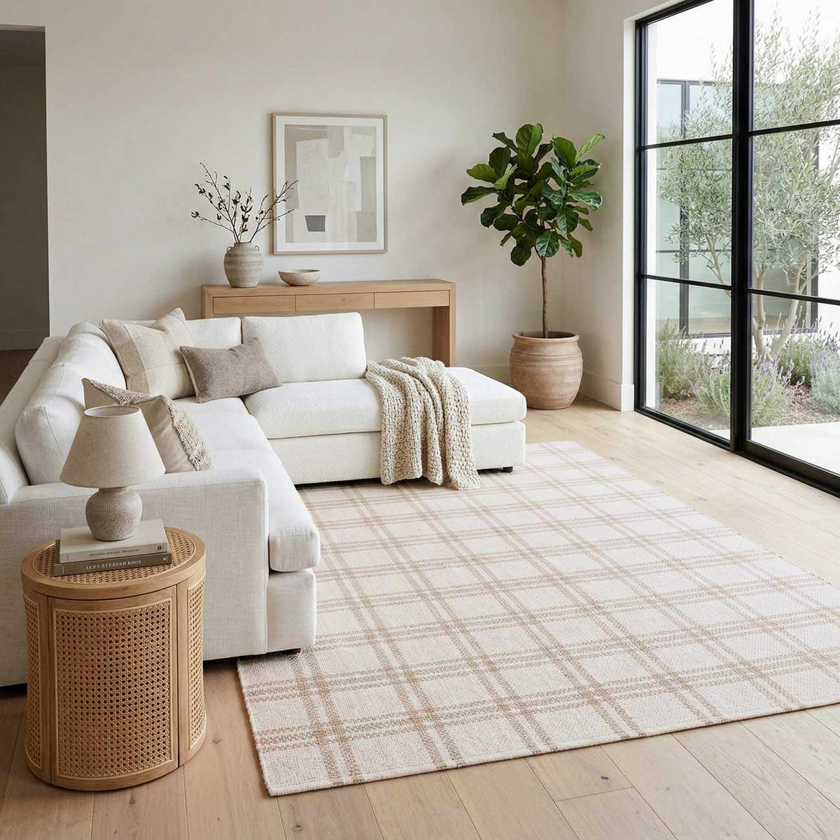 Dhyana Cream Area Rug, photo 6 of 8
