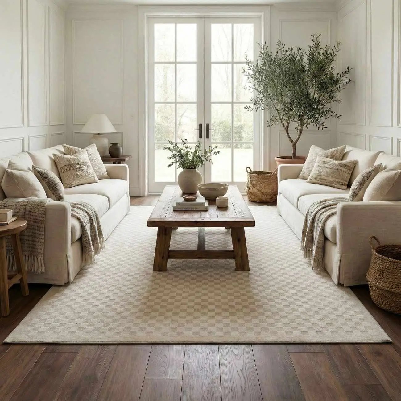 Gaiwan Cream Washable Area Rug by Boutique Rugs