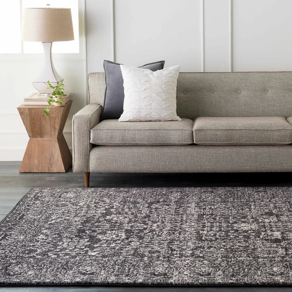 Roseland Area Rug, installed in a room