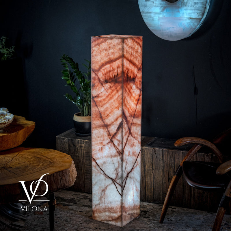 Rosa Onyx Floor Lamp - Medium - 51.5"H x 10"W - Square - #6, photo 3 of 7